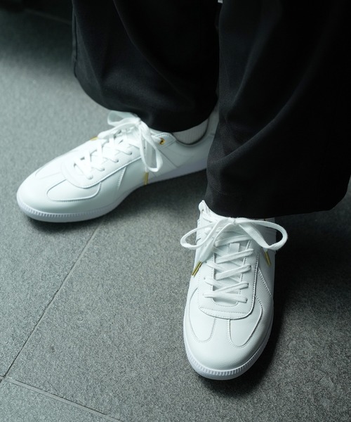 GERMAN TRAINER(ジャーマントレーナー)の「【UNION STATION by MEN’S BIGI 】REPRODUCT MILITALY GERMAN TRAINER ジャーマントレーナー(スニーカー・メンズ・ブラック/ベージュ/ホワイト/ホワイト系その他/ホワイト系その他2/ブラック系その他/グレー/ブラウン・MEDIUM/LARGE/L/M)」の4枚目の写真