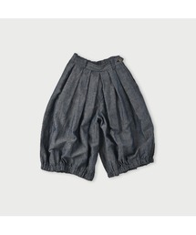 綿麻ダンガリーのブルマパンツ（濃）