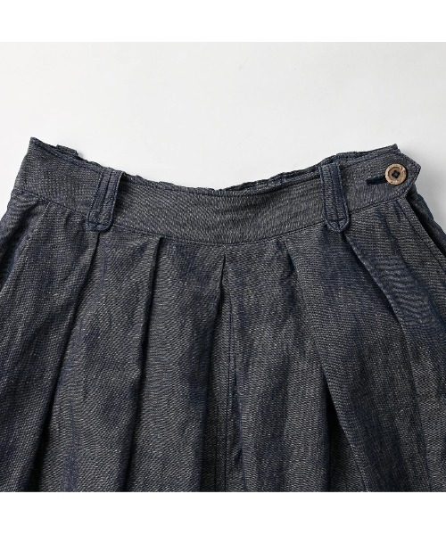 45R(フォーティファイブアール)の「綿麻ダンガリーのブルマパンツ(濃)(その他パンツ・レディース・インディゴブルー・MEDIUM/LARGE)」の7枚目の写真