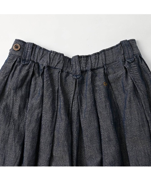 45R(フォーティファイブアール)の「綿麻ダンガリーのブルマパンツ(濃)(その他パンツ・レディース・インディゴブルー・MEDIUM/LARGE)」の11枚目の写真
