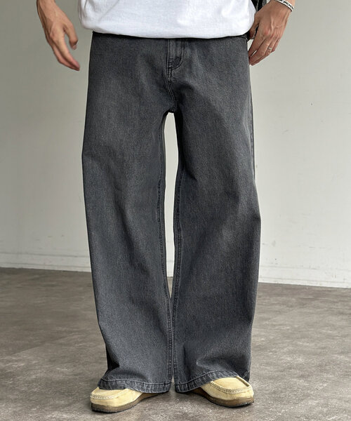 CPCM(シーピーシーエム)の「バギーデニムパンツ(デニムパンツ・メンズ・ブラック/インディゴブルー/ブルー・SMALL/MEDIUM/LARGE)」の6枚目の写真