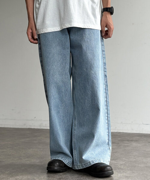 CPCM(シーピーシーエム)の「バギーデニムパンツ(デニムパンツ・メンズ・ブラック/インディゴブルー/ブルー・SMALL/MEDIUM/LARGE)」の13枚目の写真
