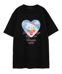 【HELLO KITTY×Candy Stripper】GIRLS ALWAYS WANT TO DREAM Tシャツ