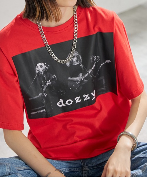 【セール】DOG BANDプリントTシャツ（Tシャツ/カットソー）｜each（イーチ）