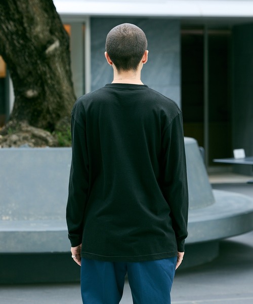 Printstar（プリントスター）の「5.6oz リラックスベーシックT クルーネック オーバーサイズ コットン カットソーL/S Tシャツ カラーバリエーション豊富（Tシャツ/カットソー・メンズ・ホワイト/バーガンディー/ネイビー/パープル/杢グレー/ブラック/アーミー・S/M/L/XL）」の14枚目の写真