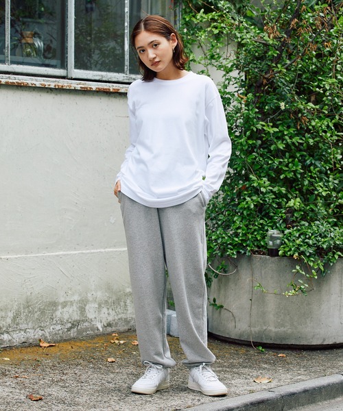 Printstar（プリントスター）の「5.6oz リラックスベーシックT クルーネック オーバーサイズ コットン カットソーL/S Tシャツ カラーバリエーション豊富（Tシャツ/カットソー・メンズ・ホワイト/バーガンディー/ネイビー/パープル/杢グレー/ブラック/アーミー・S/M/L/XL）」の19枚目の写真