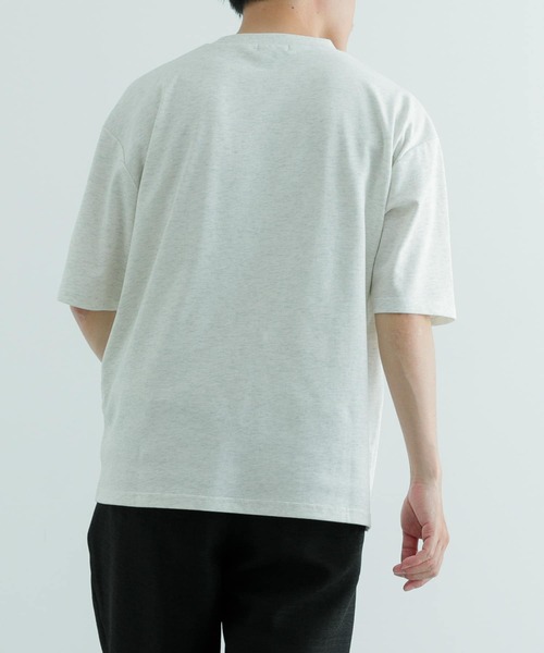 ITEMS URBANRESEARCH(アイテムズ アーバンリサーチ)の「『吸水速乾』裏メッシュ 高機能 クルーネックTシャツ(Tシャツ/カットソー・メンズ・オートミール/グリーン系その他/ネイビー/ブラック・MEDIUM/LARGE)」の17枚目の写真