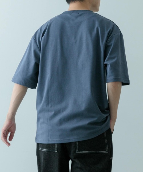 ITEMS URBANRESEARCH(アイテムズ アーバンリサーチ)の「『吸水速乾』裏メッシュ 高機能 クルーネックTシャツ(Tシャツ/カットソー・メンズ・オートミール/グリーン系その他/ネイビー/ブラック・MEDIUM/LARGE)」の12枚目の写真