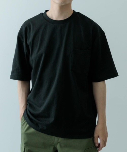 ITEMS URBANRESEARCH(アイテムズ アーバンリサーチ)の「『吸水速乾』裏メッシュ 高機能 クルーネックTシャツ(Tシャツ/カットソー・メンズ・オートミール/グリーン系その他/ネイビー/ブラック・MEDIUM/LARGE)」の10枚目の写真