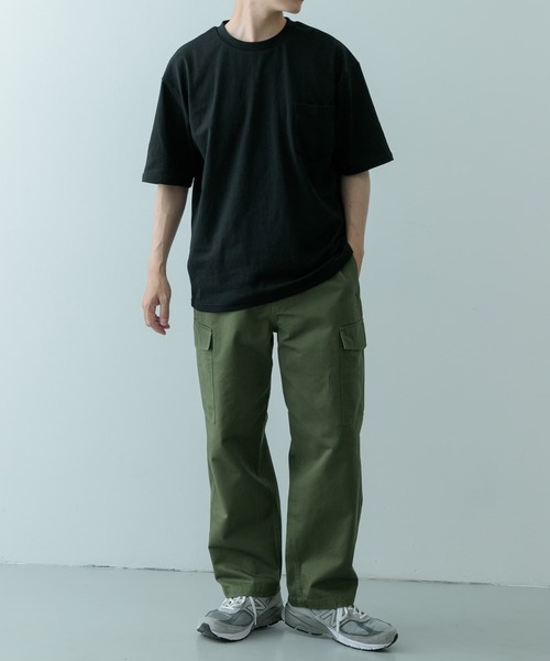 ITEMS URBANRESEARCH(アイテムズ アーバンリサーチ)の「『吸水速乾』裏メッシュ 高機能 クルーネックTシャツ(Tシャツ/カットソー・メンズ・オートミール/グリーン系その他/ネイビー/ブラック・MEDIUM/LARGE)」の8枚目の写真