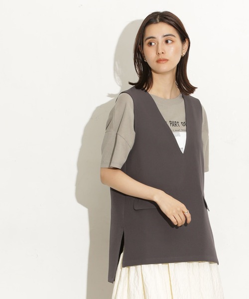 Ｖネックベスト（ベスト）｜nano･universe（ナノユニバース）