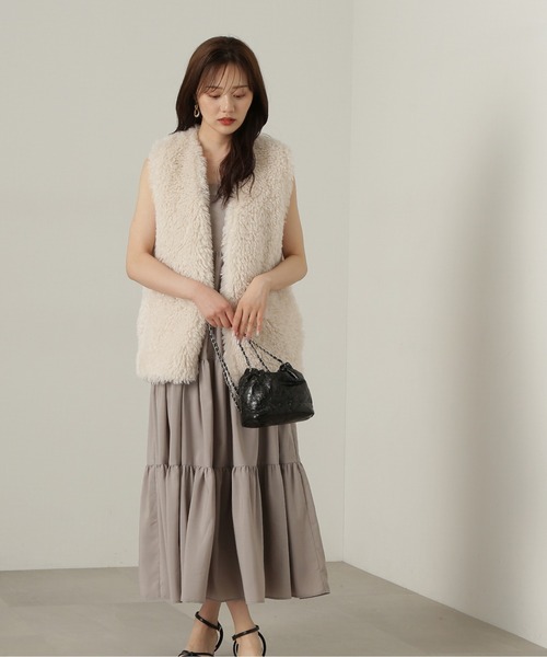 PROPORTION BODY DRESSING（プロポーションボディドレッシング）の「フェイクファージレ / 1214250503（テーラードジャケット・レディース・ホワイト系その他/ブラウン・FREE）」の6枚目の写真