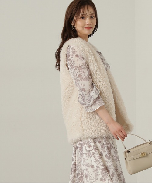 PROPORTION BODY DRESSING（プロポーションボディドレッシング）の「フェイクファージレ / 1214250503（テーラードジャケット・レディース・ホワイト系その他/ブラウン・FREE）」の8枚目の写真