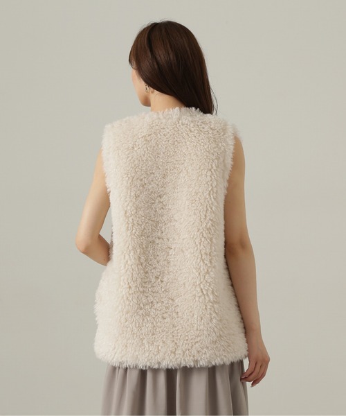 PROPORTION BODY DRESSING（プロポーションボディドレッシング）の「フェイクファージレ / 1214250503（テーラードジャケット・レディース・ホワイト系その他/ブラウン・FREE）」の12枚目の写真