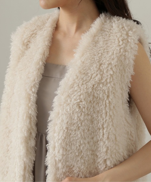 PROPORTION BODY DRESSING（プロポーションボディドレッシング）の「フェイクファージレ / 1214250503（テーラードジャケット・レディース・ホワイト系その他/ブラウン・FREE）」の13枚目の写真