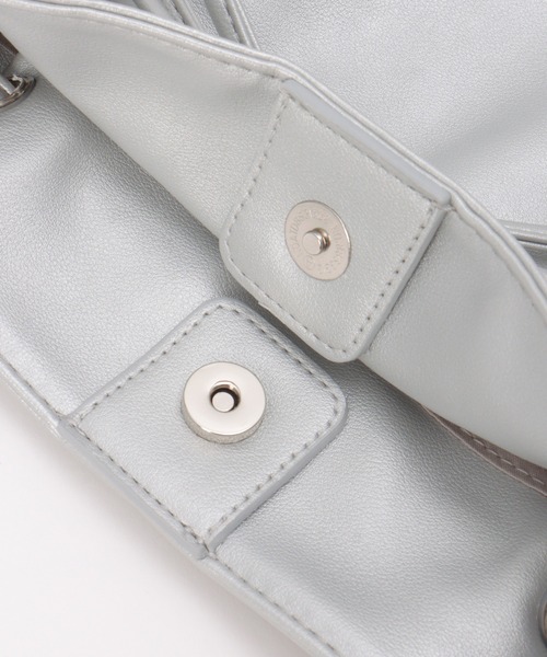 notch.(ノッチ)の「リボントートバッグ(トートバッグ・レディース・シルバー系/ブラック/チャコールグレー・ONESIZE)」の8枚目の写真