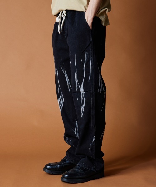 【セール】R. : Slash Bleach Easy Denim（デニムパンツ）｜rehacer（レアセル）