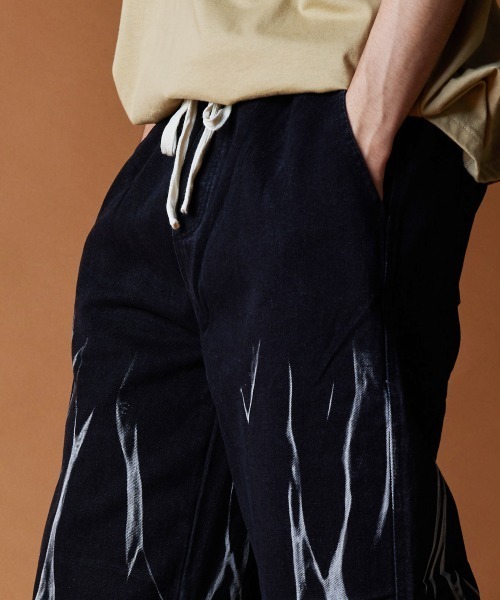 【セール】R. : Slash Bleach Easy Denim（デニムパンツ）｜rehacer（レアセル）