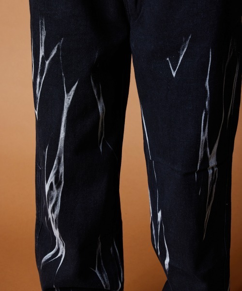 【セール】R. : Slash Bleach Easy Denim（デニムパンツ）｜rehacer（レアセル）