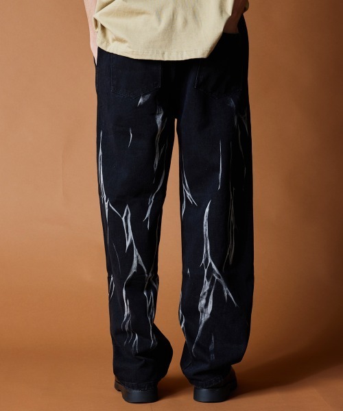 【セール】R. : Slash Bleach Easy Denim（デニムパンツ）｜rehacer（レアセル）
