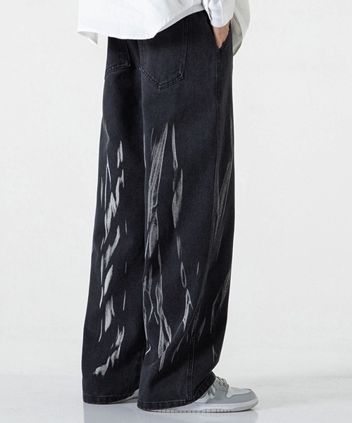 【セール】R. : Slash Bleach Easy Denim（デニムパンツ）｜rehacer（レアセル）