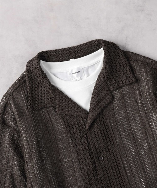 Right-on(ライトオン)の「長袖レースシャツアンサンブル(アンサンブル・メンズ・ブラウン/ブラック/キナリ・M/XL/L)」の4枚目の写真