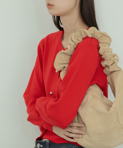 【セール】ショート丈メタルボタンカーディガン/長袖 ミニ丈 クロップド丈 韓国 ガーリー オフィスカジュアル（カーディガン/ボレロ）｜HEILIS（ヘイリス）