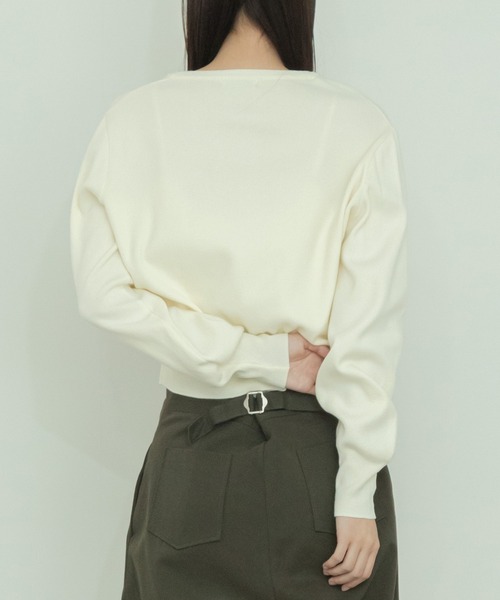 【セール】ショート丈メタルボタンカーディガン/長袖 ミニ丈 クロップド丈 韓国 ガーリー オフィスカジュアル（カーディガン/ボレロ）｜HEILIS（ヘイリス）