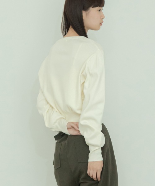 【セール】ショート丈メタルボタンカーディガン/長袖 ミニ丈 クロップド丈 韓国 ガーリー オフィスカジュアル（カーディガン/ボレロ）｜HEILIS（ヘイリス）