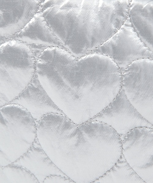 BAYFLOW（ベイフロー）の「[縦型内ポケット付き]BFキルティングスクエアポーチ（ポーチ・レディース・ブラック/シルバー・0）」の12枚目の写真