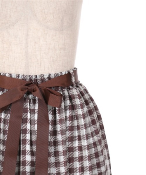 axes femme（アクシーズファム）の「チョコミントプリントスカート