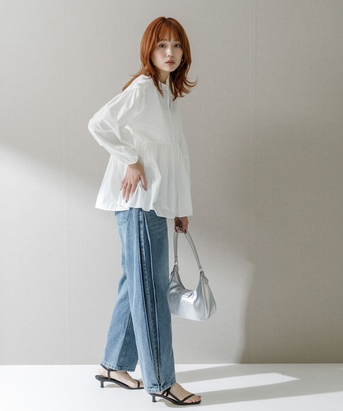 【セール】ジップアップボリュームブラウス（シャツ/ブラウス）｜URBAN RESEARCH ROSSO WOMEN（アーバンリサーチ ロッソ）