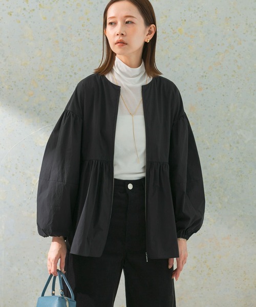 【セール】ジップアップボリュームブラウス（シャツ/ブラウス）｜URBAN RESEARCH ROSSO WOMEN（アーバンリサーチ ロッソ）