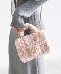 RANDA | 【一部WEB限定カラー】2WAY モノグラムパーツファーバッグ(ショルダーバッグ)