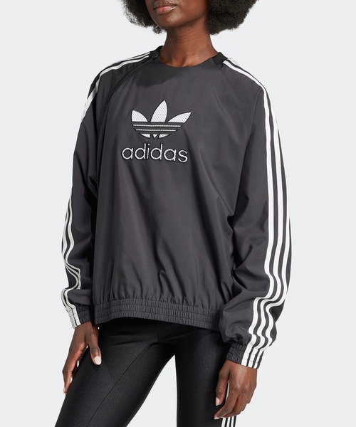 adidas(アディダス)の「adidas/アディダス adidas ORI VNTG TRF CREW スウェットシャツ(スウェット・メンズ・ブラック・XS/S/M/L)」の3枚目の写真