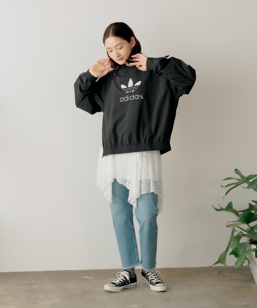 adidas(アディダス)の「adidas/アディダス adidas ORI VNTG TRF CREW スウェットシャツ(スウェット・メンズ・ブラック・XS/S/M/L)」の10枚目の写真