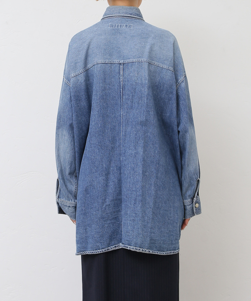 JOURNAL STANDARD LUXE（ジャーナルスタンダード　ラックス）の「10OZdenimシャツ（シャツ/ブラウス・レディース・ブルー・FREE）」の13枚目の写真