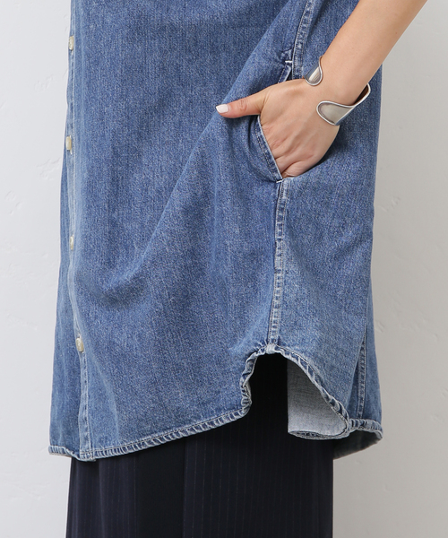 JOURNAL STANDARD LUXE（ジャーナルスタンダード　ラックス）の「10OZdenimシャツ（シャツ/ブラウス・レディース・ブルー・FREE）」の17枚目の写真