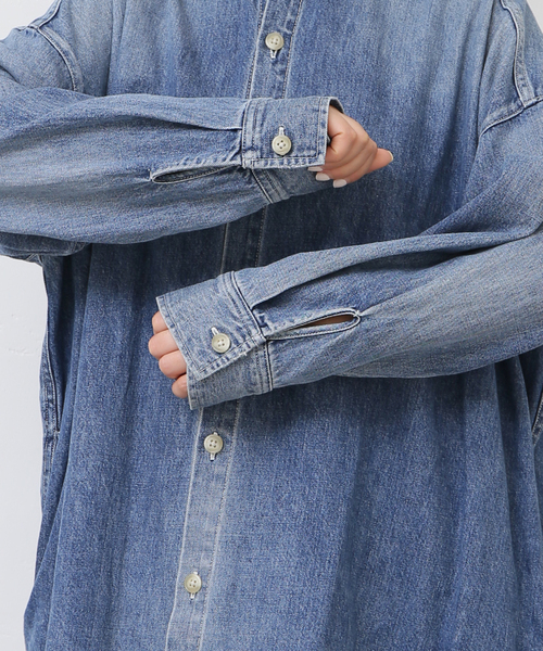 JOURNAL STANDARD LUXE（ジャーナルスタンダード　ラックス）の「10OZdenimシャツ（シャツ/ブラウス・レディース・ブルー・FREE）」の18枚目の写真