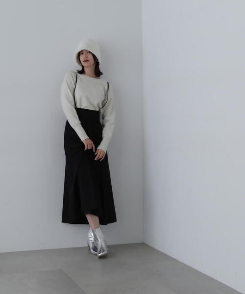 N.(N. Natural Beauty Basic)(エヌエヌナチュラルビューティーベーシック)の「◆スパンコールニット(ニット/セーター・レディース・ブラウン/オフホワイト/グレー・MEDIUM)」の10枚目の写真