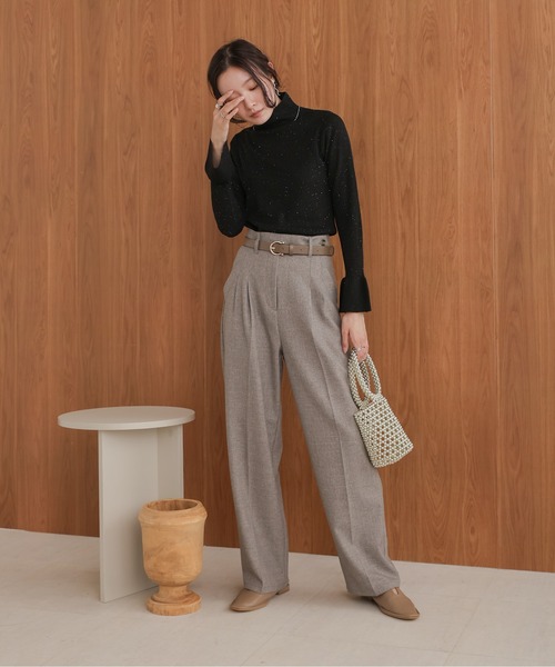 Bab（バブ）の「丸リング細ベルト（ベルト・レディース・グレイッシュベージュ/ブラウン・ONESIZE）」の11枚目の写真