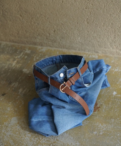 Bab（バブ）の「丸リング細ベルト（ベルト・レディース・グレイッシュベージュ/ブラウン・ONESIZE）」の17枚目の写真