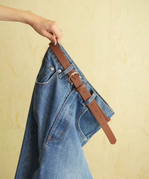 Bab（バブ）の「丸リング細ベルト（ベルト・レディース・グレイッシュベージュ/ブラウン・ONESIZE）」の18枚目の写真