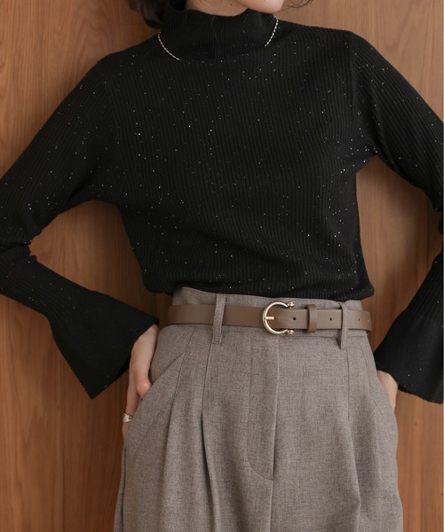 Bab（バブ）の「丸リング細ベルト（ベルト・レディース・グレイッシュベージュ/ブラウン・ONESIZE）」の15枚目の写真