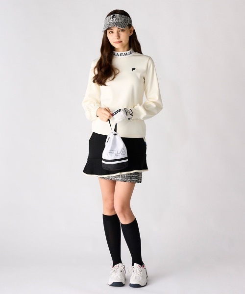 セール】【FILA GOLF/フィラゴルフ】レディース長袖モックネックシャツ