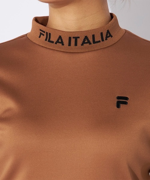 FILA GOLF(フィラゴルフ )の「【FILA GOLF/フィラゴルフ】レディース長袖モックネックシャツ ゴルフ(シャツ/ブラウス・レディース・ブラック/オフホワイト/ピンク/ブラウン系その他・SMALL/MEDIUM/LARGE/X-LARGE/X-SMALL)」の12枚目の写真