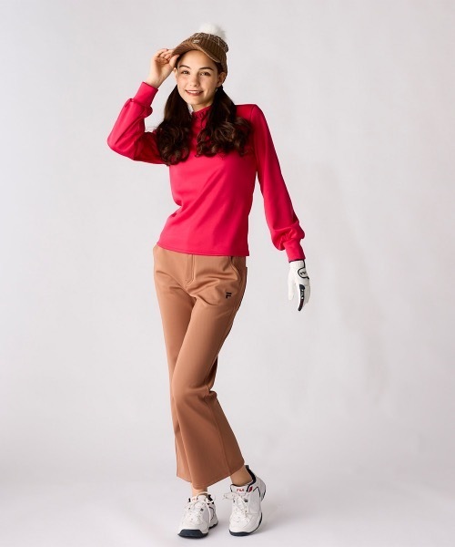 FILA GOLF(フィラゴルフ )の「【FILA GOLF/フィラゴルフ】レディース長袖モックネックシャツ ゴルフ(シャツ/ブラウス・レディース・ブラック/オフホワイト/ピンク/ブラウン系その他・SMALL/MEDIUM/LARGE/X-LARGE/X-SMALL)」の16枚目の写真
