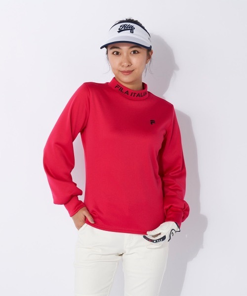 FILA GOLF(フィラゴルフ )の「【FILA GOLF/フィラゴルフ】レディース長袖モックネックシャツ ゴルフ(シャツ/ブラウス・レディース・ブラック/オフホワイト/ピンク/ブラウン系その他・SMALL/MEDIUM/LARGE/X-LARGE/X-SMALL)」の21枚目の写真