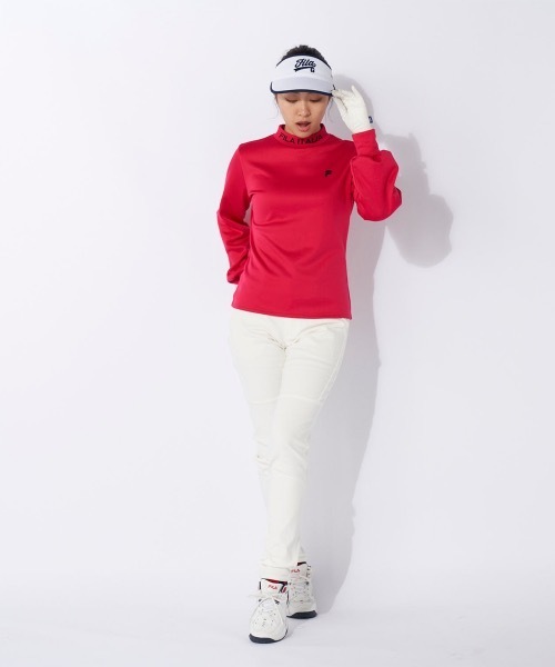 FILA GOLF(フィラゴルフ )の「【FILA GOLF/フィラゴルフ】レディース長袖モックネックシャツ ゴルフ(シャツ/ブラウス・レディース・ブラック/オフホワイト/ピンク/ブラウン系その他・SMALL/MEDIUM/LARGE/X-LARGE/X-SMALL)」の18枚目の写真