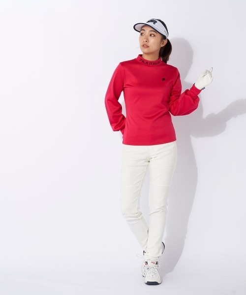 FILA GOLF(フィラゴルフ )の「【FILA GOLF/フィラゴルフ】レディース長袖モックネックシャツ ゴルフ(シャツ/ブラウス・レディース・ブラック/オフホワイト/ピンク/ブラウン系その他・SMALL/MEDIUM/LARGE/X-LARGE/X-SMALL)」の19枚目の写真